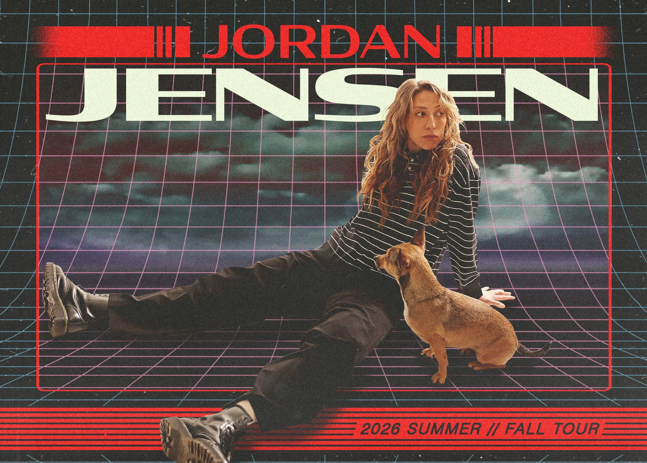 Jordan Jensen 2026–2027 live concert poster